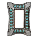 Tribal Turquoise Single Rocker Switch Cover