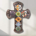 Mosaic Tile Cross Wall Art