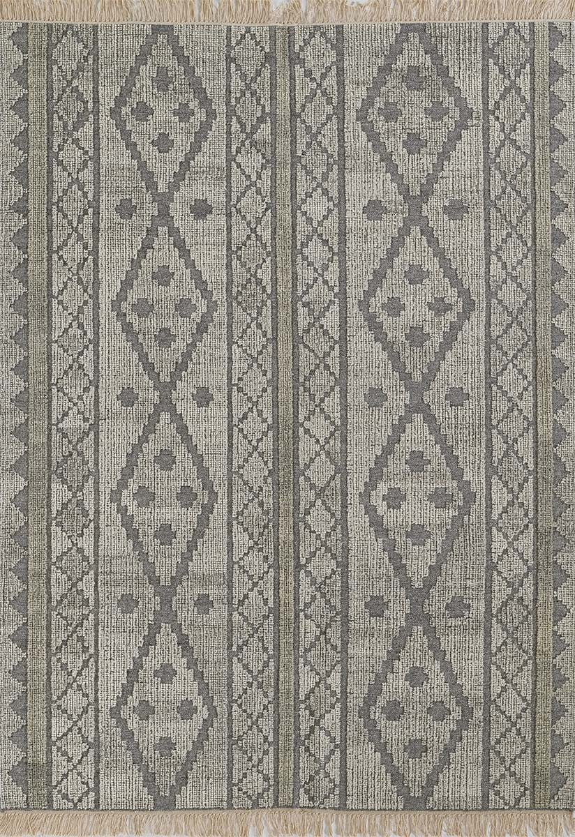 Rustic Rawhide Gray Rug - 2 x 3