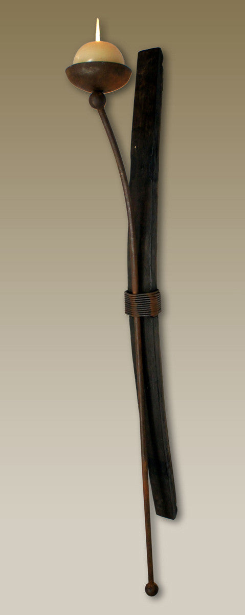 Tall Tequila Stave Wall Candle Holder