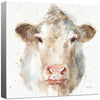 Watercolor Cow Canvas Wall Art