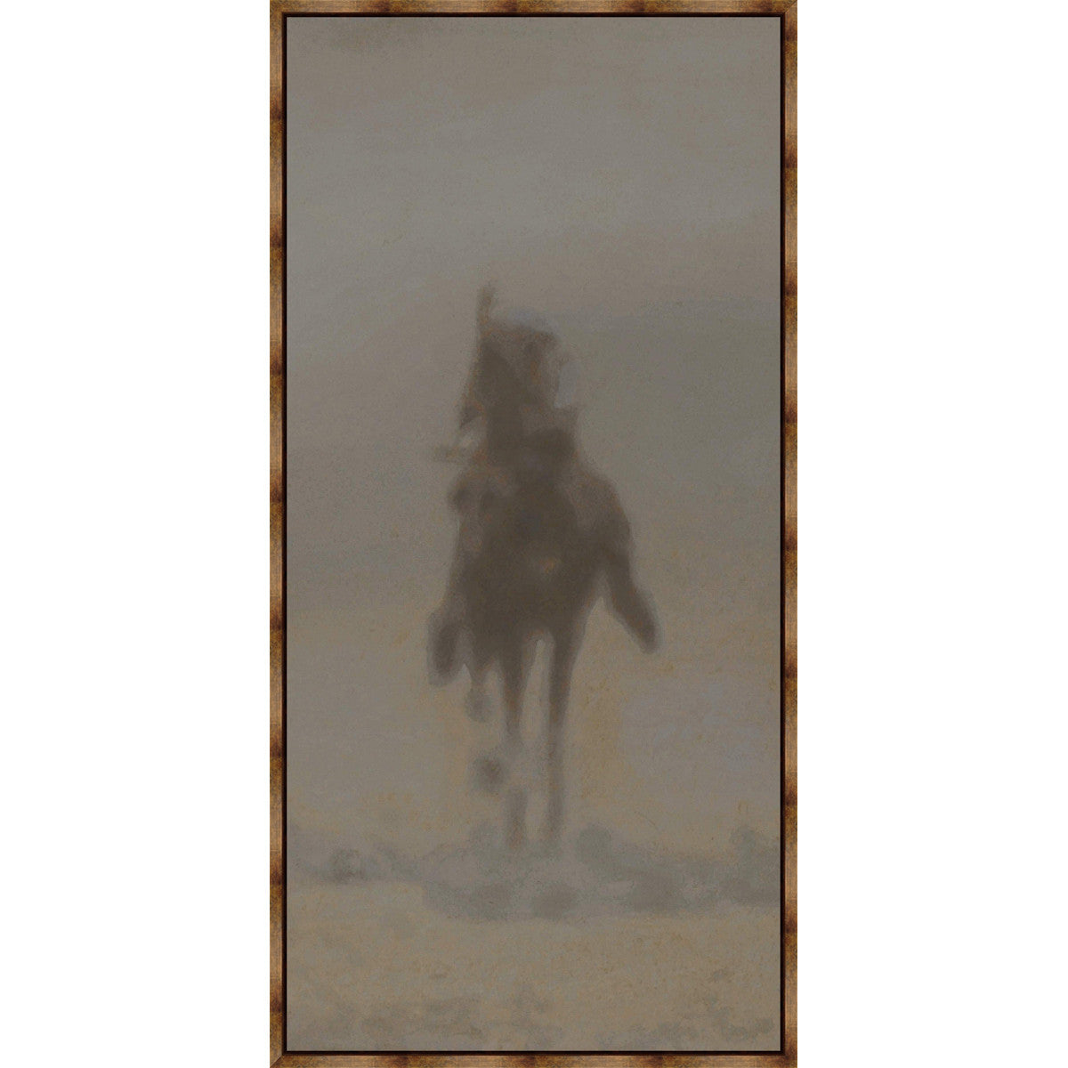 Dust Rider IV Framed Canvas