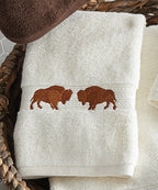 Buffalo Ridge Ivory Hand Towel - CLEARANCE