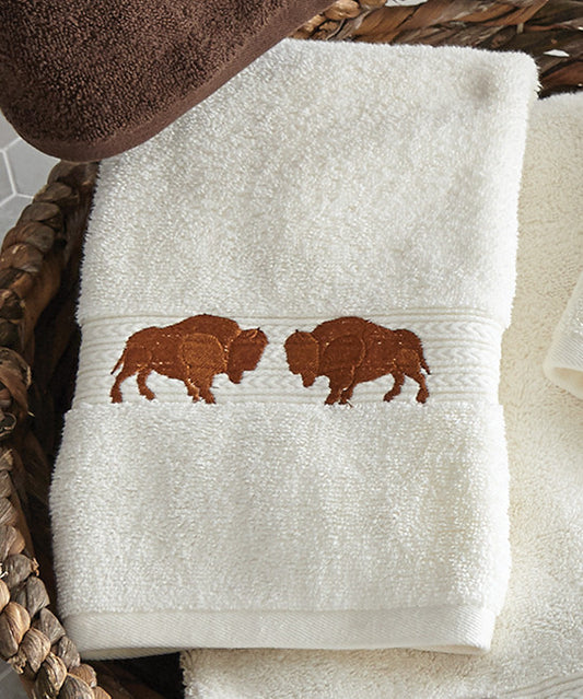 Buffalo Ridge Ivory Hand Towel - CLEARANCE