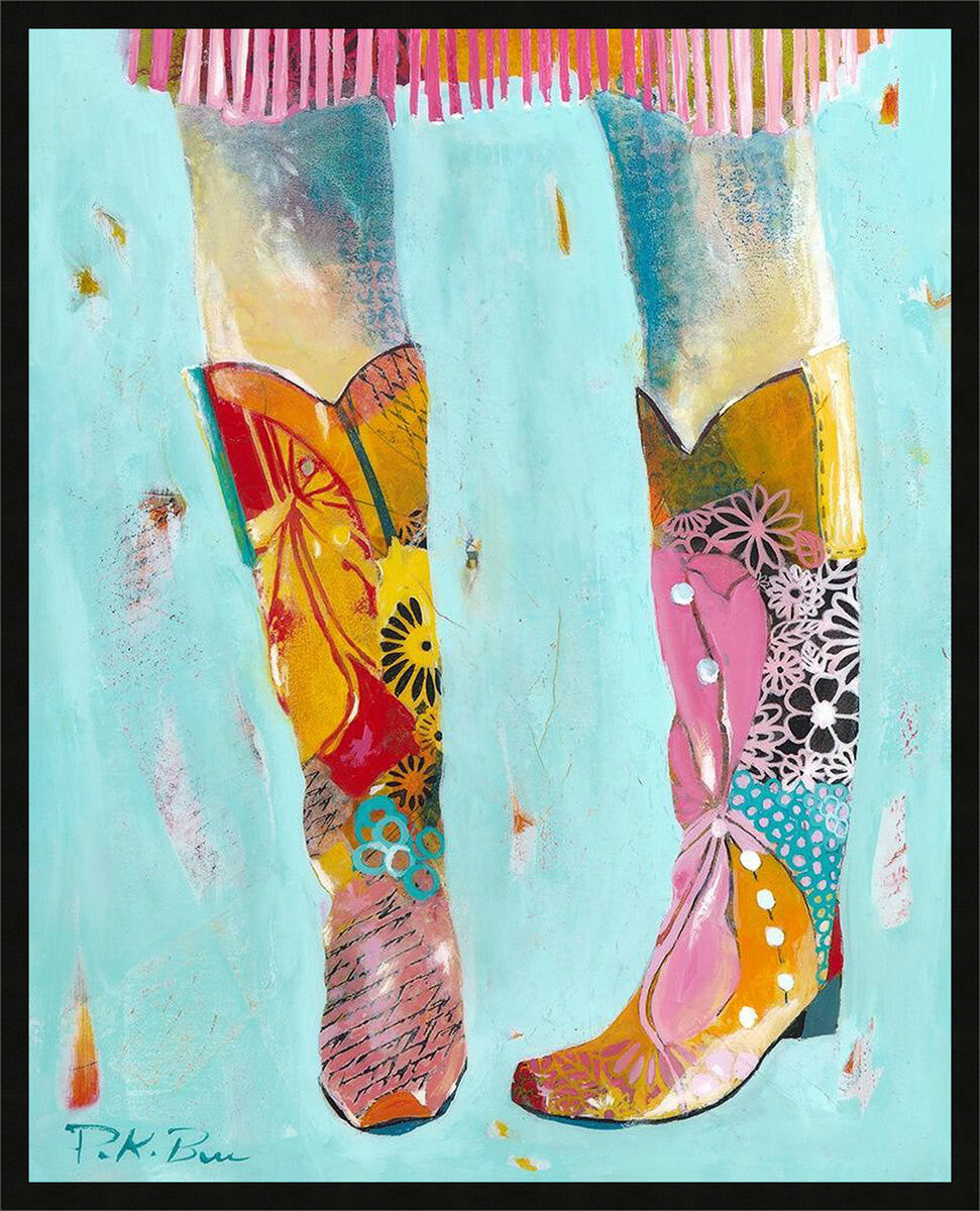 Western Boots Framed Wall Art