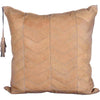 Tan Leather Pillow