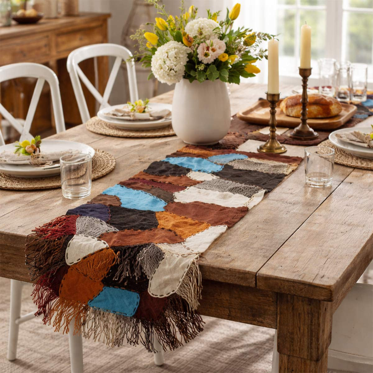 Multicolor Patchwork Table Runner