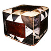Large Hair on Hide Ottoman