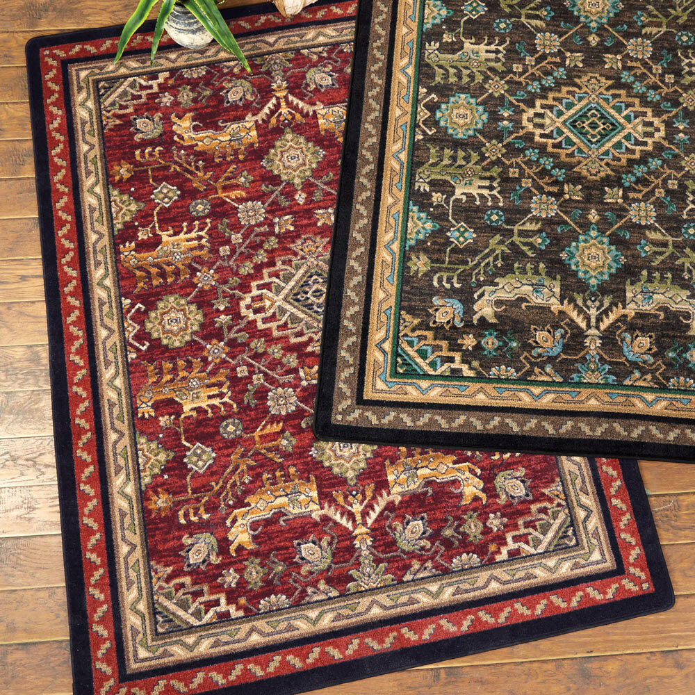 Tribal Echoes Rosewood Rug - 4 x 5