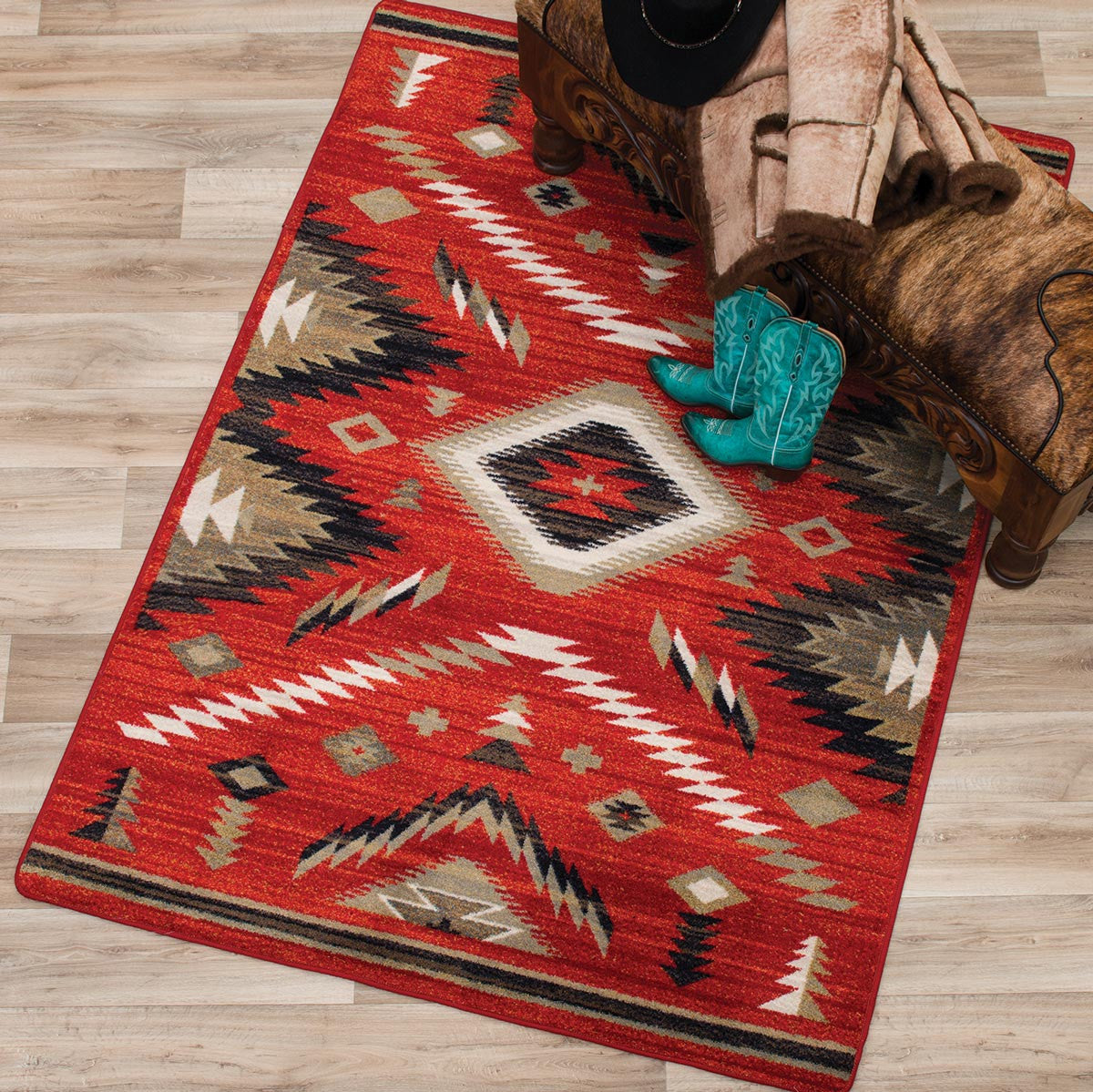 Red Sky Rug - 3 x 4
