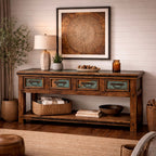 Benjamin Console with Copper Top