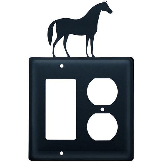 Wrought Iron Horse GFI & Outlet Cover