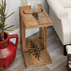 Southwest Steer Side Table