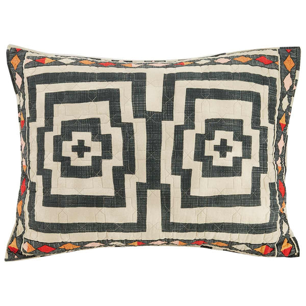 Diamond Mirage Black Shams - Set of 2