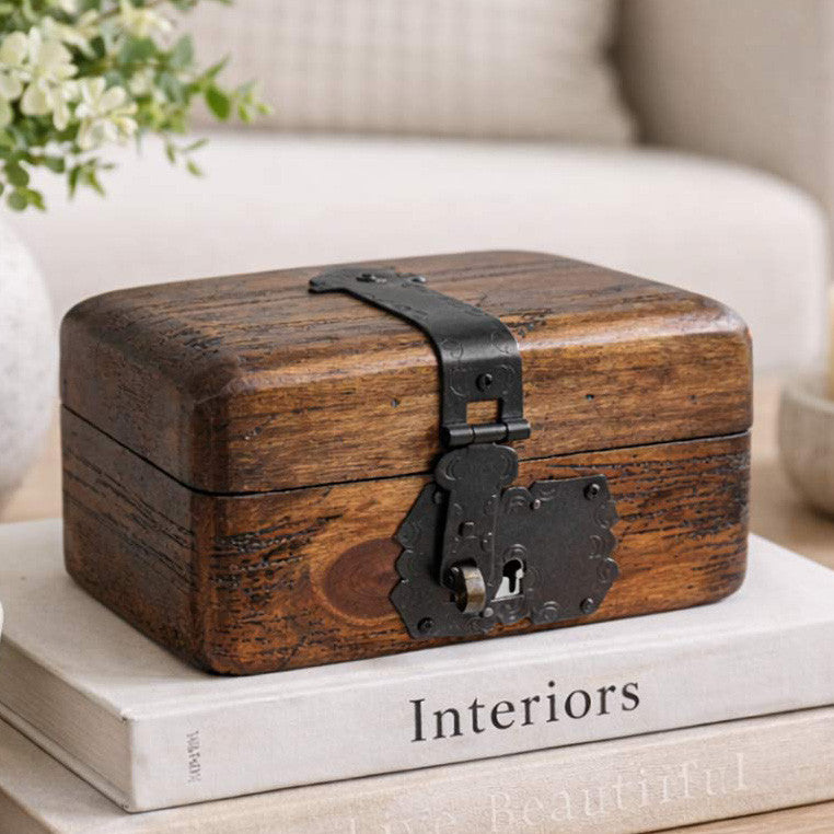 Keepsakes Collection Wooden Trinket Box