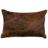 Dark Brindle Hair-on-Hide Rectangle Pillow