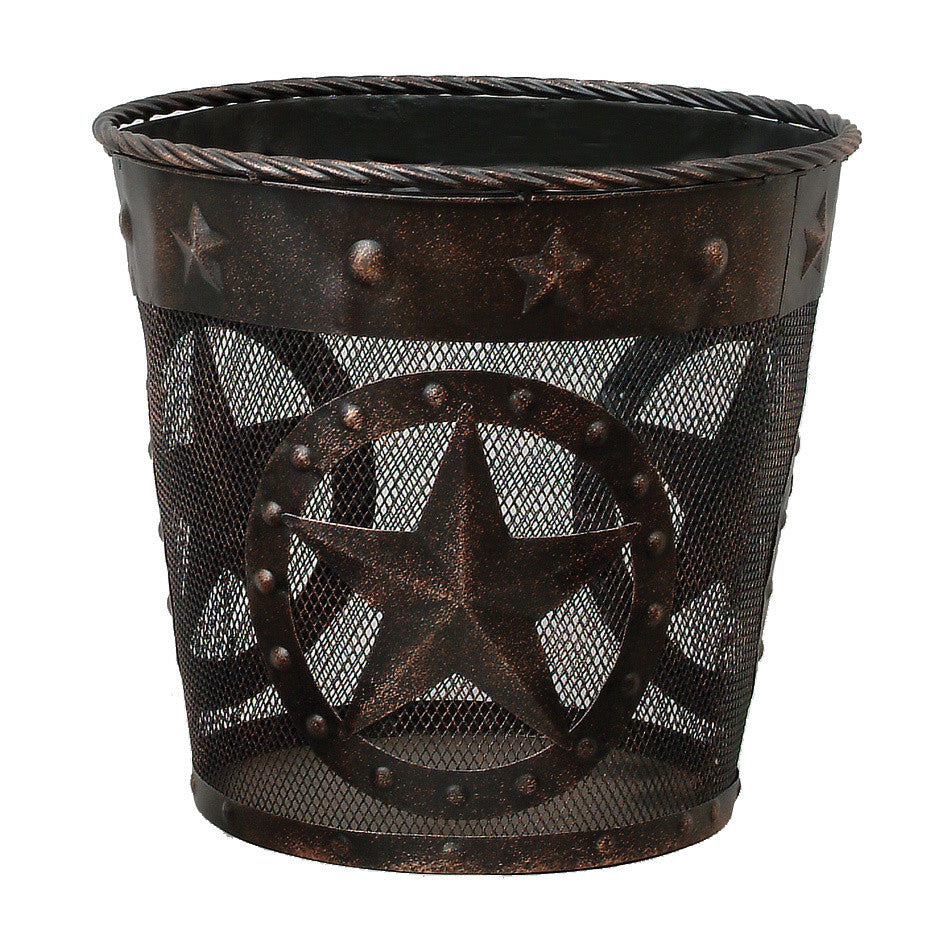 Stars & Studs Metal Waste Basket