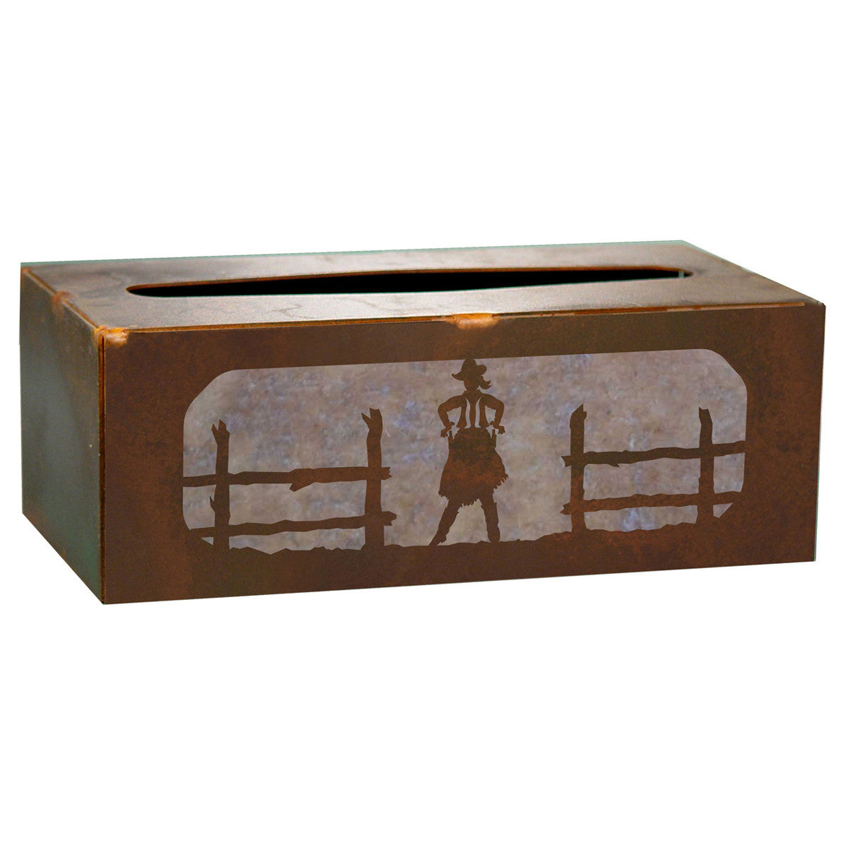 Cowgirl Rectangular Tissue Cover