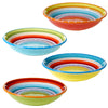 Sunrise Stripes Soup / Pasta Bowls - Set of 4