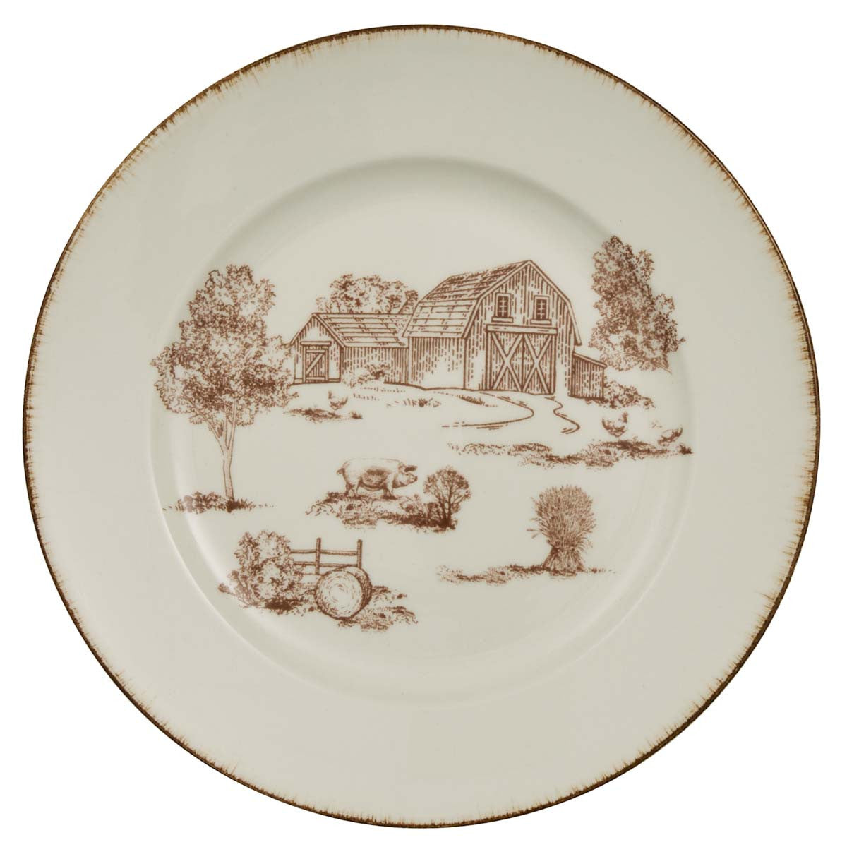 Farmhouse Country Salad Plates - Set of 4