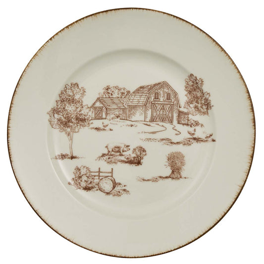 Farmhouse Country Salad Plates - Set of 4