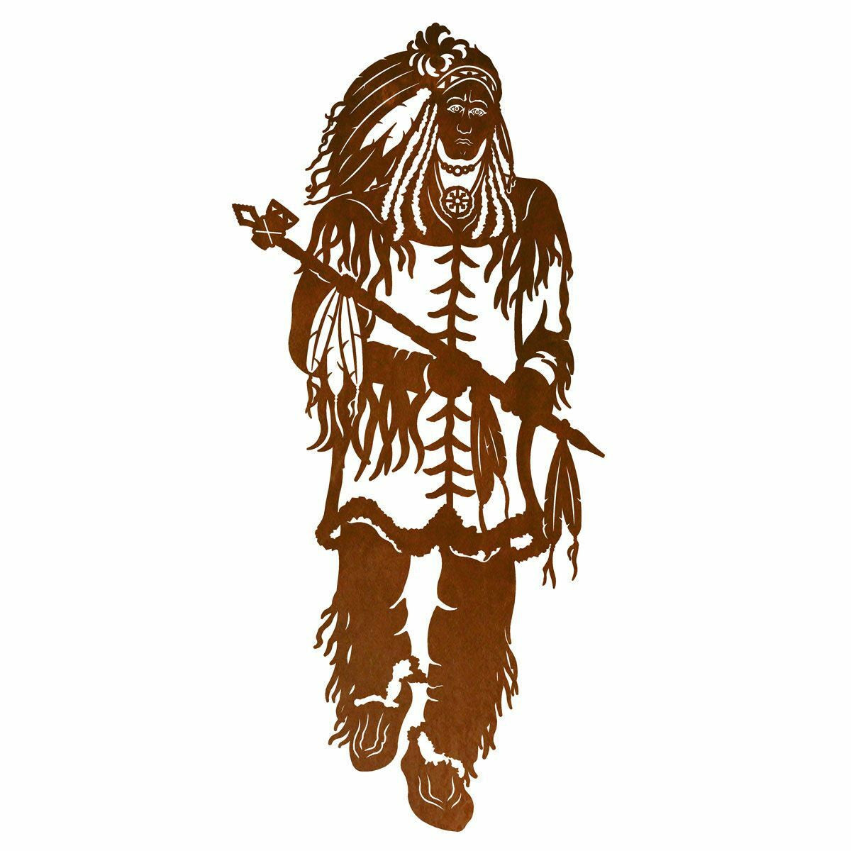 Warrior Chief Metal Wall Art