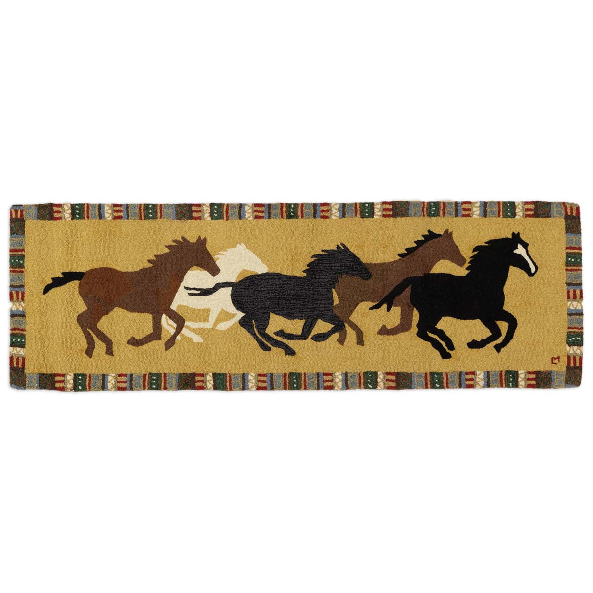 Equestrian Path Hooked Rug