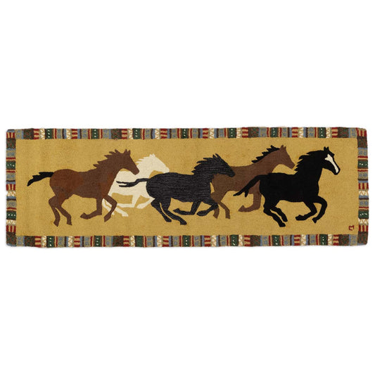 Equestrian Path Hooked Rug