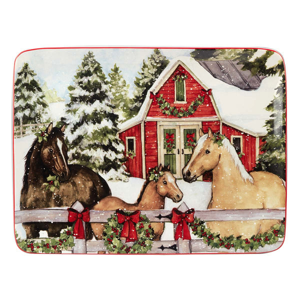 Holiday Haven Rectangular Platter - Large - OUT OF STOCK UNTIL 07/01/2026