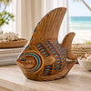 New World Clay Fish Sculpture
