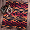 Rustic Cross Burnt Red Rug - 5 x 8