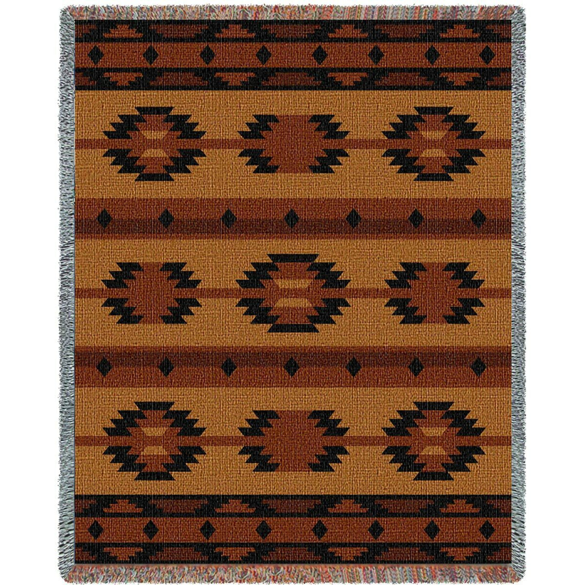 Southwest Geometric Tan Blanket