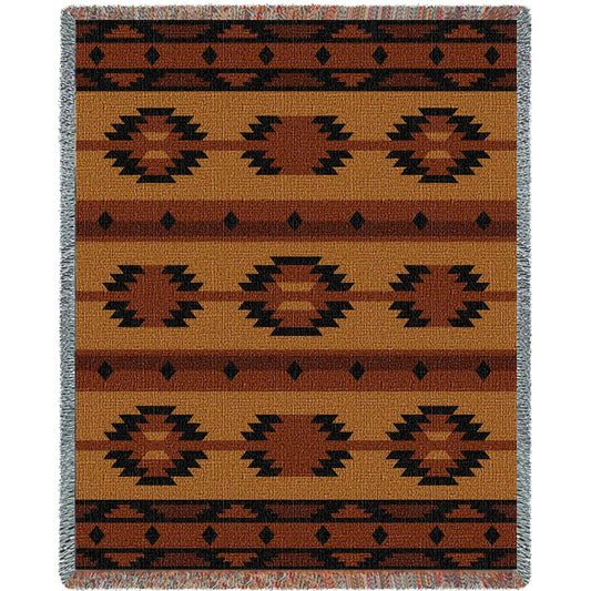 Southwest Geometric Tan Blanket