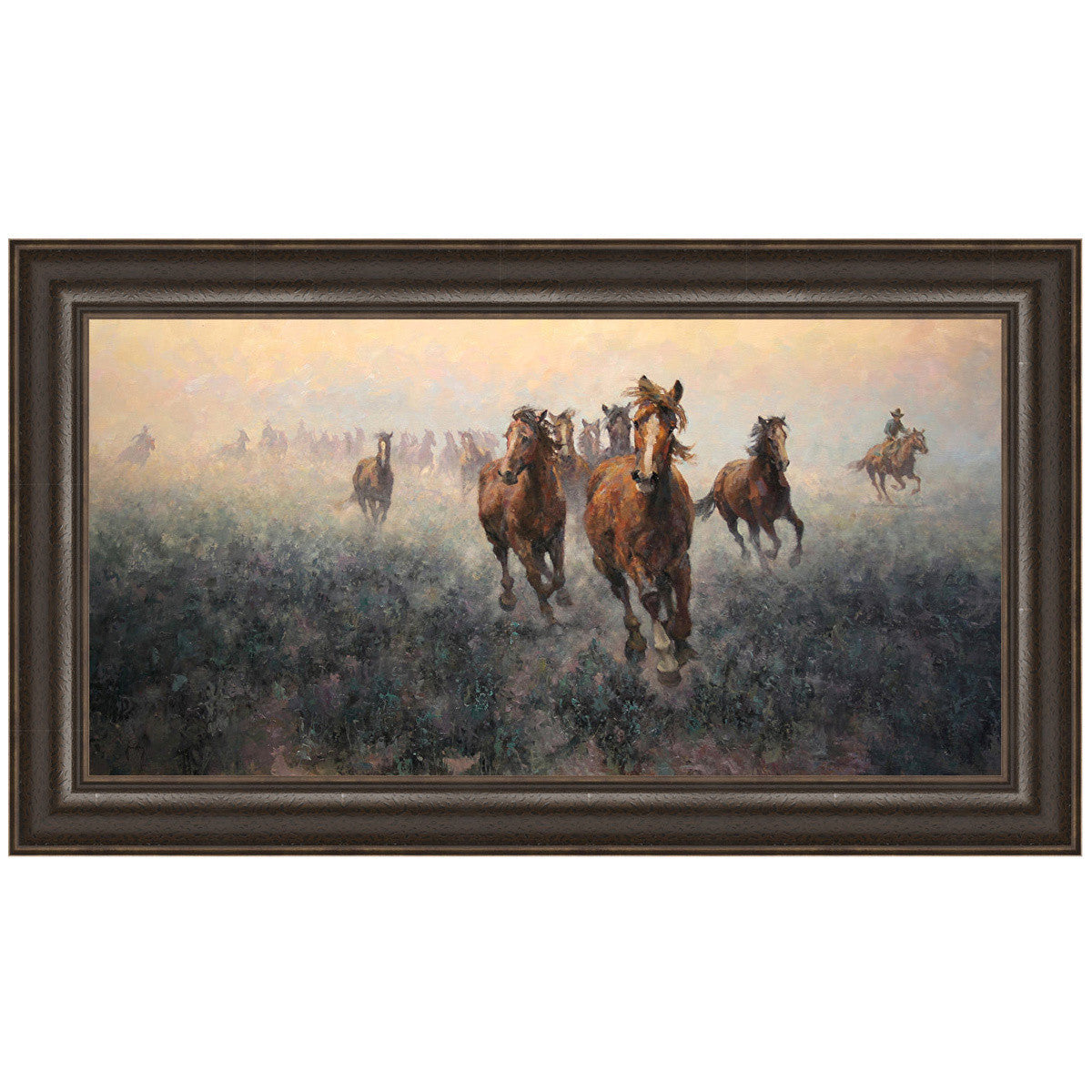 Plains Roundup Canvas Art