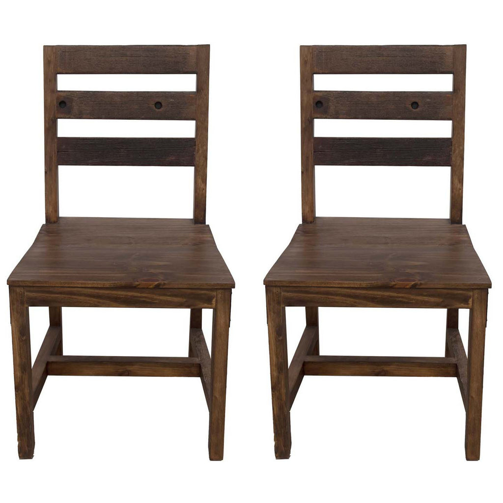 Lakeshore Walnut Dining Chairs - Set of 2