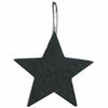 Black Resin Star Shower Curtain Hooks - Set of 12