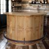 Half Circle Bar with Footrail - Natural Finish