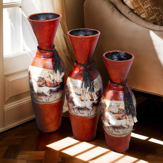 Running Ranch Decorative Pots - Set of 3