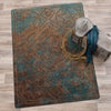 Turquoise Bronze Canyon Rug - 5 x 8