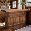 Saloon Bar with Footrail - Brown