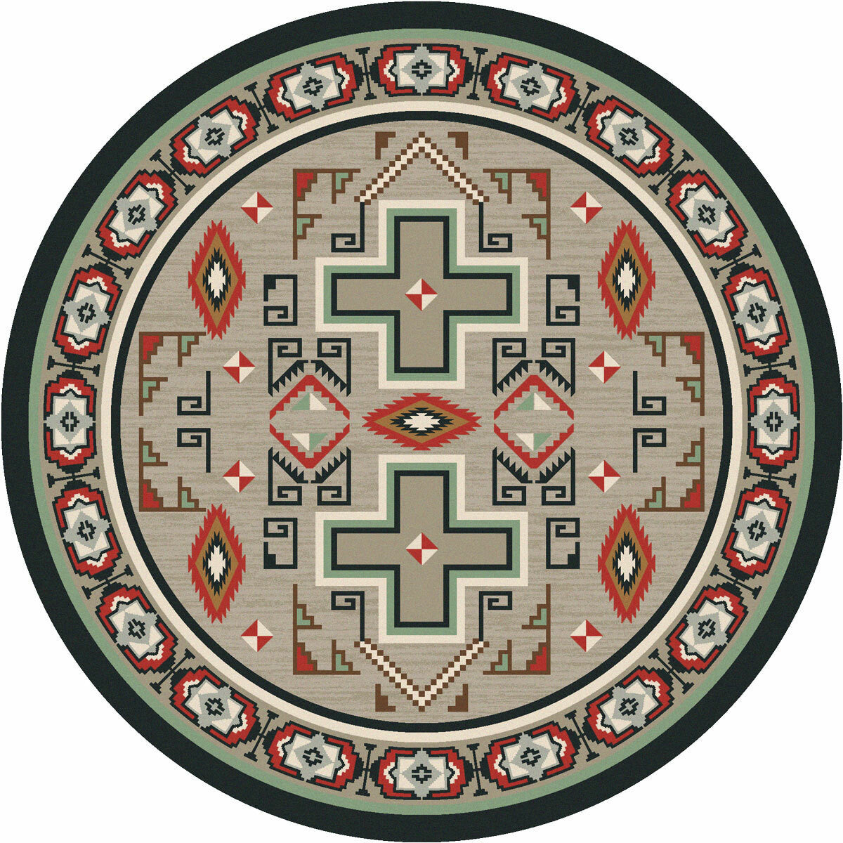 Twin Buttes Rug - 8 Ft. Round