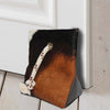 Cowhide Tricolor Door Wedge
