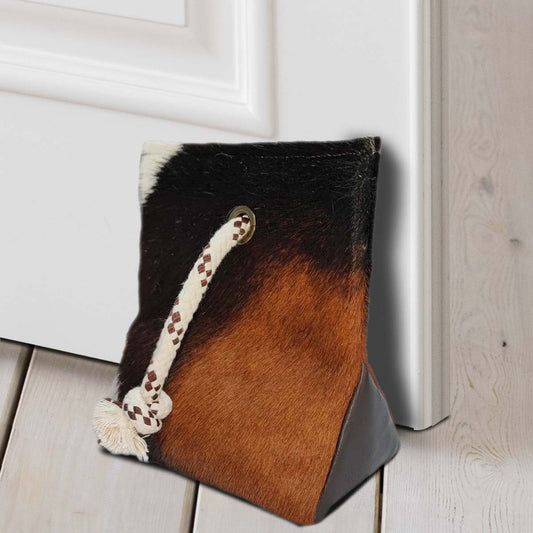 Cowhide Tricolor Door Wedge
