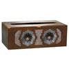 Round Copper Concho Rectangle Tissue Box Cover