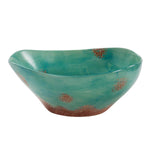 Turquoise Dream Patina Ceramic Bowl