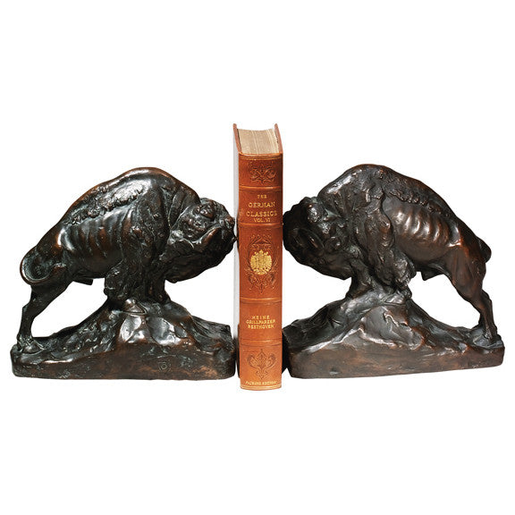 Bison Bookends