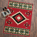 Southwestern Plateau Red Rug - 2 x 8