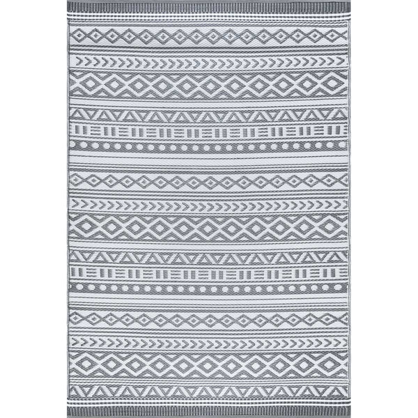 Avandaro Gray Indoor/Outdoor Utility Mat - 5 x 7