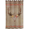 Skull with Flowers Shower Curtain