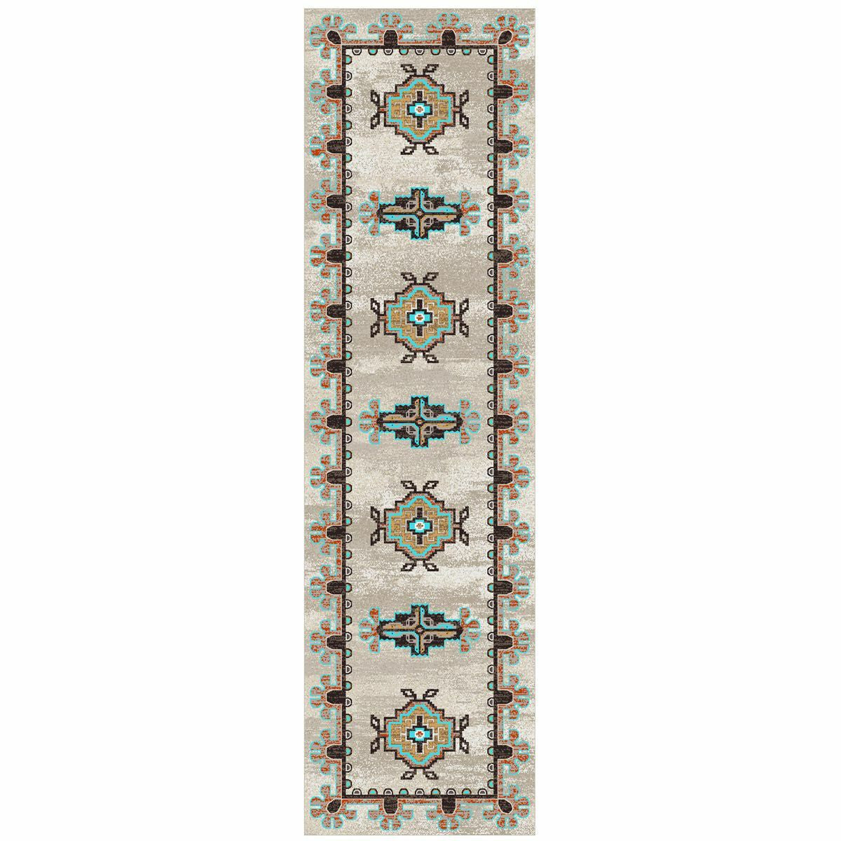 Bozeman Turquoise Rug - 2 x 8